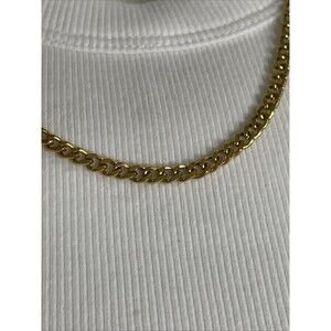 Gold Plated Cuban Curb Chain 16-18” 4.5 mm